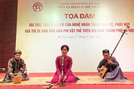 Tọa đàm về vai trò, trách nhiệm của nghệ nhân đối với di sản phi vật thể