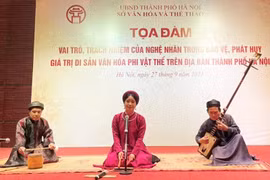 Tọa đàm về vai trò, trách nhiệm của nghệ nhân đối với di sản phi vật thể