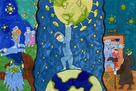 Học sinh lớp 6 của Hà Nội đoạt giải Đặc biệt cuộc thi vẽ tranh phòng chống Covid