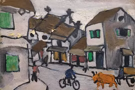 Nghi vấn tranh giả Bùi Xuân Phái xuất hiện trên sàn đấu giá quốc tế