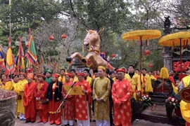 Hội Gióng năm 2021 chỉ diễn ra phần lễ với các nghi thức truyền thống