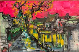 Văn Dương Thành "biến" 2 bức tranh thành 5 tấn gạo ủng hộ đồng bào vùng dịch