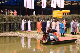 Tái hiện nghi lễ "Tống cựu nghinh tân" tại Hoàng thành Thăng Long