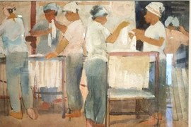 Tranh bột màu Nguyễn Đăng Phú: Ôn lại thời thanh niên sôi nổi đã đi qua gần 50 năm 