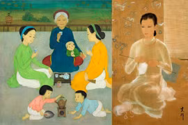 Trong khi dư luận còn bán tín bán nghi, bức "Trà đàm" của Mai Trung Thứ đã được mua với giá gần 15 tỷ