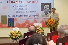 Ra mắt 3 tập thơ của cố nhà thơ Trần Quang Quý