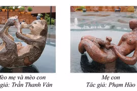 Trưng bày các tác phẩm gốm "Sắc hạ 2022" tại làng nghề Bát Tràng