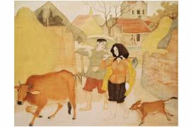 Nhớ về nông thôn Việt Nam qua tranh của các họa sĩ