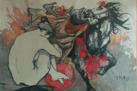 Mỗi bức tranh trao đi, gửi cái tình ở lại