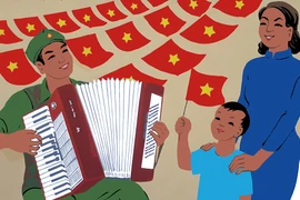 Sáng tác tranh cổ động kỷ niệm 70 năm Ngày Giải phóng Thủ đô 