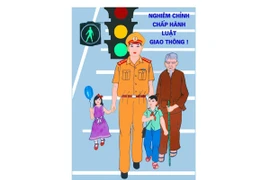 Trao giải tranh cổ động về ATGT