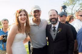 Tổng thống Mỹ dự đám cưới trên sân golf