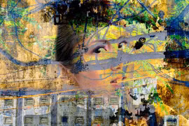 Sắp đặt từ 24 bức họa khuôn mặt phụ nữ