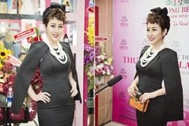 MC Kim Trang diện đầm phong cách hoàng gia đi dự sự kiện