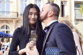 Kha Mỹ Vân xuất hiện ấn tượng trong buổi tiệc tại Paris