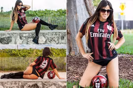 Nữ trọng tài gây "bão" với loạt ảnh mặc bikini khêu gợi