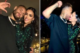 Neymar 'khóa môi' bạn gái cũ trong ngày sinh nhật