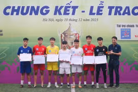 Các danh hiệu được trao ở giải bóng đá học sinh THPT Hà Nội 2023