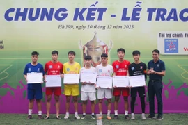 Các danh hiệu được trao ở giải bóng đá học sinh THPT Hà Nội 2023