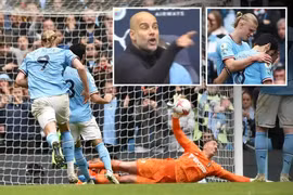 Vì sao Pep nổi cáu với Haaland ở trận thắng của Man City?