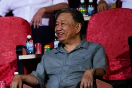 Bộ trưởng Tô Lâm dự khán, cổ vũ CLB Công an Hà Nội thắng Hà Nội FC