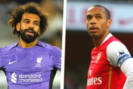 Salah san bằng kỷ lục ghi bàn của Thierry Henry