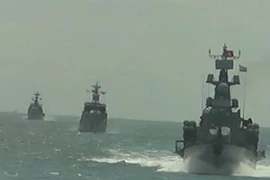 Lữ đoàn 171, Vùng 2 Hải quân diễn tập bắn đạn thật trên biển