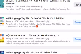 Nhan nhản hội nhóm “bùng nợ” công ty tài chính, app vay tiền: Hậu quả khôn lường!