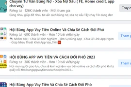 Nhan nhản hội nhóm “bùng nợ” công ty tài chính, app vay tiền: Hậu quả khôn lường!