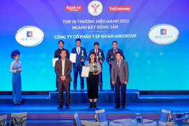 MIKGroup được vinh danh Top 10 thương hiệu mạnh 2022 ngành bất động sản