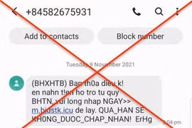 Cảnh báo hàng loạt đầu số lừa đảo mạo danh bảo hiểm xã hội nhằm trục lợi