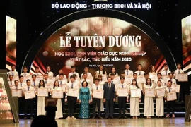 Năm 2021, lựa chọn tuyên dương 150 học sinh, sinh viên nghề xuất sắc