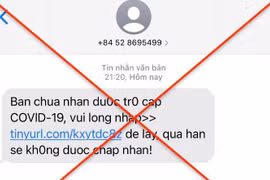 Cảnh giác mánh lừa thông báo nhận trợ cấp Covid-19 để hack tài khoản