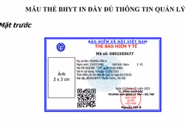 Ban hành mẫu thẻ BHYT mới, sử dụng thống nhất trên cả nước từ 1/4/2021