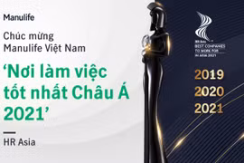 Manulife Việt Nam nhận giải thưởng vì nỗ lực khuyến khích nhân viên suy nghĩ, hành động và làm việc khác biệt