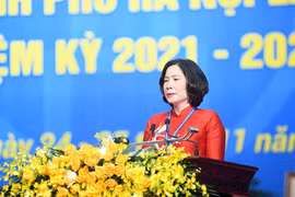 Bà Lê Kim Anh tái đắc cử Chủ tịch Hội Liên hiệp phụ nữ thành phố Hà Nội khóa XVI