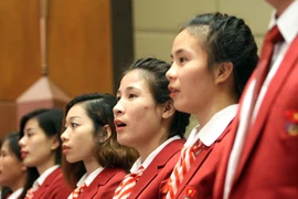 Các "bóng hồng" thể thao Việt Nam duyên dáng, tự tin trước giờ xung trận