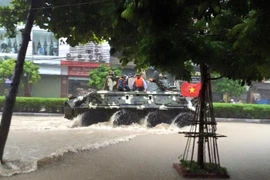 Quảng Ninh tiếp tục mưa lớn, lực lượng quân đội, Công an hỗ trợ, giúp dân