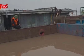 Nửa đêm, phát hiện tàu khai thác cát trái phép trên sông Hồng