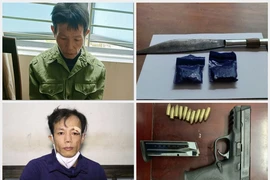 Tội phạm ma túy dùng dao, súng chống trả lực lượng công an