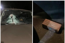 Ô tô bị gạch ném vỡ kính trên cao tốc Hà Nội - Thái Nguyên: Công an đang điều tra vụ việc
