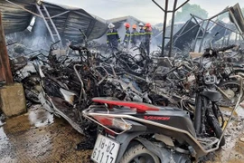 Hỏa hoạn tại công ty may, 250 xe máy của công nhân bị thiêu rụi