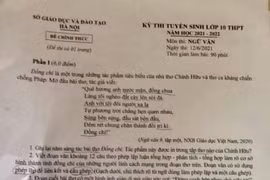 Gợi ý đáp án môn Ngữ văn vào lớp 10 Hà Nội đầy đủ, chính xác nhất
