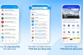 Có thể gia hạn hoặc đặt lịch đăng kiểm phương tiện trên Zalo 