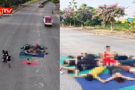 Tập yoga giữa đường để chụp ảnh, 14 người bị xử phạt