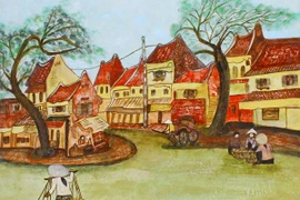 Phu nhân Đại sứ Vương quốc Marốc triển lãm tranh tại Hà Nội