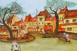 Phu nhân Đại sứ Vương quốc Marốc triển lãm tranh tại Hà Nội