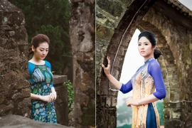 Ngọc Hân, Tú Anh chịu rét diện áo dài của NTK Vũ Việt Hà