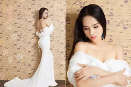 Dương Kim Ánh vai trần quyến rũ trong loạt ảnh mới
