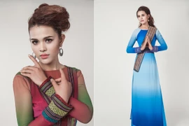 "Tái xuất không thành", Á hậu Sơn Thị Du Ra "tung" ảnh áo dài nền nã